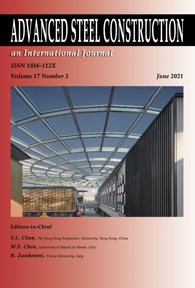 Cover of Advanced Steel Construction vol17 no2.